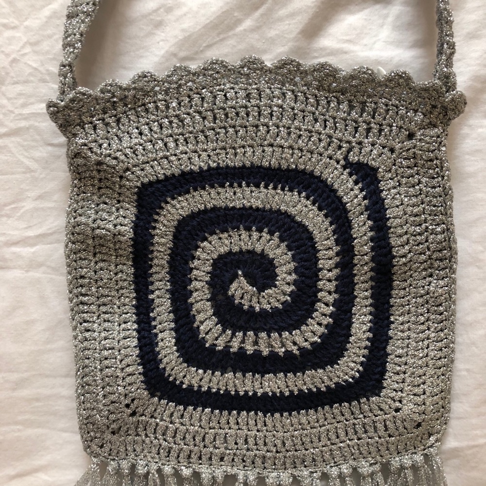 handmade crochet small purse with zipper